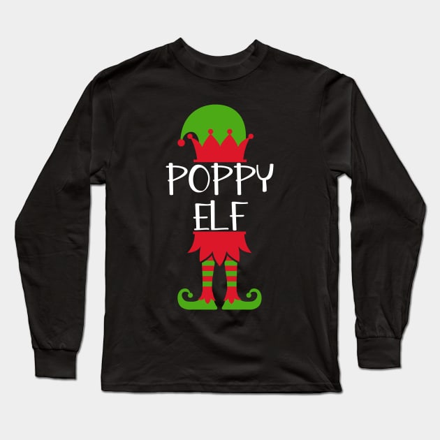 Poppy Elf Matching Family Group Christmas Funny Long Sleeve T-Shirt by jkshirts